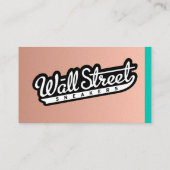 Brushed Copper Business Card Background Visitekaartje (Achterkant)