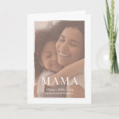 Brushed Overlay Mama Mother's Day Card Kaart (Voorkant)