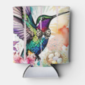 Brushstroke Bird Art Blikjeskoeler (Voorkant)