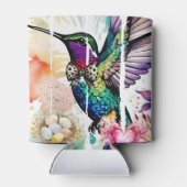 Brushstroke Bird Art Blikjeskoeler (Achterkant)