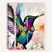 Brushstroke Bird Art Notitieboek (Voorkant)
