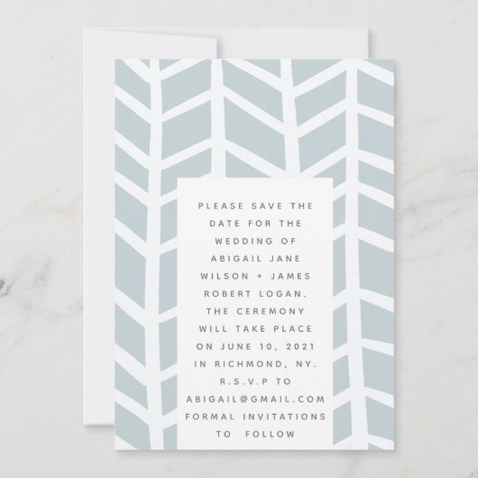 BRUSHY SCRIPT BEWAREN DE DATUM SAVE THE DATE (Achterkant)