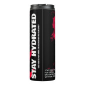 Brushy Zwart Roze Thermische Tumbler Thermosbeker (Achterkant)