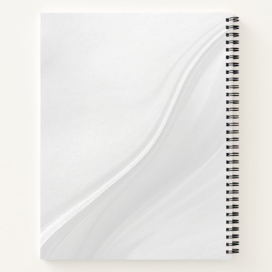 Brushy zwart & wit spiraal schetsboek notitieboek (Achterkant)