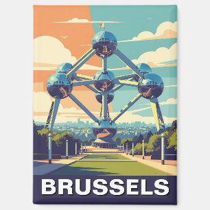  Brussel België Atomium Reizen Magneet