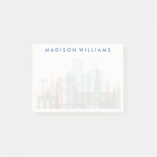 Brussel, België | City Skyline Post-it® Notes (Voorkant)