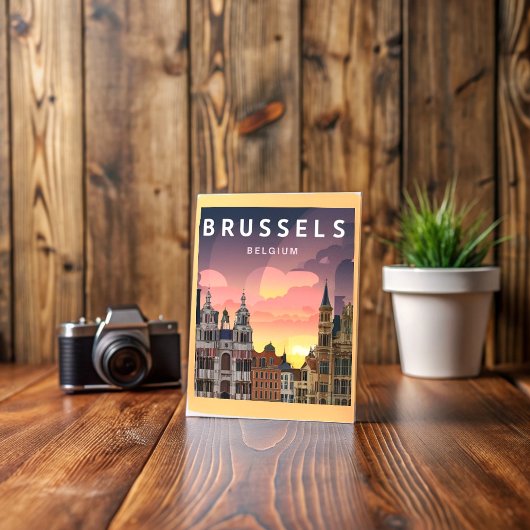 Brussel België, de populaire stad Briefkaart