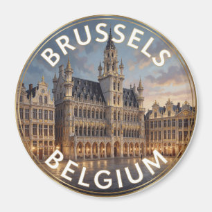 Brussel België Grote Markt Historische Architectuu Magneet