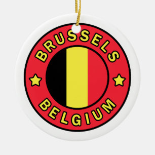 Brussel België Keramisch Ornament