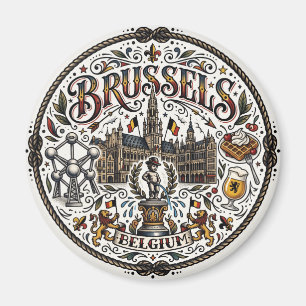 Brussel België Magneet