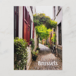 Brussel België oud Briefkaart straatfoto