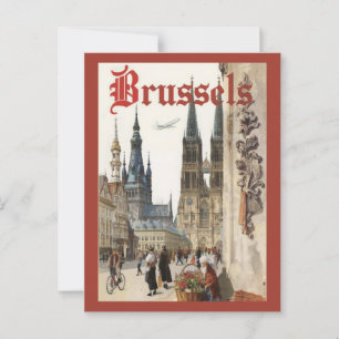  Brussel België Reizen Briefkaart