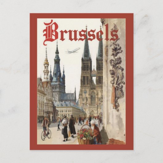 Brussel België Reizen Briefkaart (Voorkant)