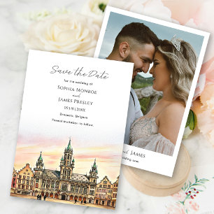 Brussel België Save the Date Destination Wedding