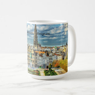 Brussel, België stadsgezicht foto Koffiemok