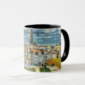 Brussel, België stadsgezicht foto Mok (Voorkant rechts)