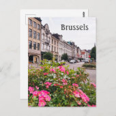 Brussel België straatfoto Briefkaart (Voorkant / Achterkant)