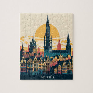 Brussel, België stylist schilderen Legpuzzel