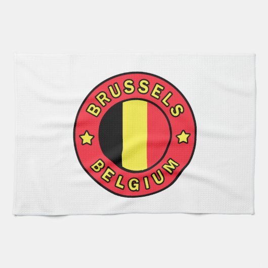 Brussel België Theedoek (Horizontaal)