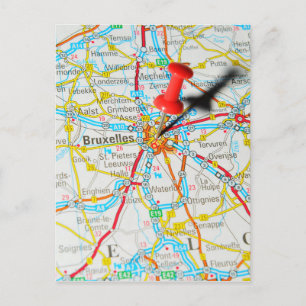 Brussel, Brussel, België Briefkaart