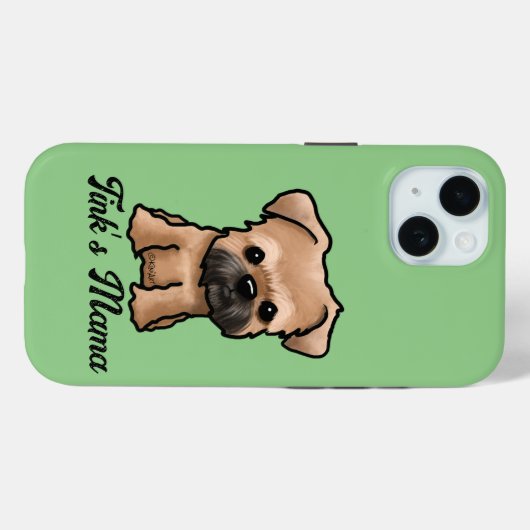 Brussel Griffon KiniArt Case-Mate iPhone Case (Achterkant (horizontaal))