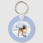 Brussel Griffon Noel Sleutelhanger (Achterkant)