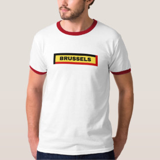 Brussel in België Vlag Kleuren T-shirt