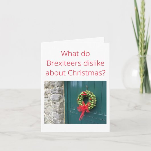 Brussel Kerstmis Kaart (Voorkant)