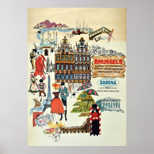 BRUSSEL POSTER (Voorkant)