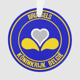 Brussel Ronde Embleem Ornament