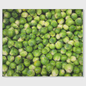 Brussel Sprouts Green Vegetable Fun Cadeaupapier (Vlak)