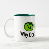 Brussel Sprouts Tweekleurige Koffiemok (Links)