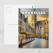 Brussel, stad van contrasten en charmes briefkaart (Voorkant / Achterkant)