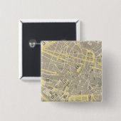 Brussel Vierkante Button 5,1 Cm (Voorkant /achterkant)