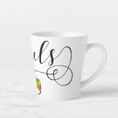 Brussels Airport in Heart Latte Mok (Rechts)