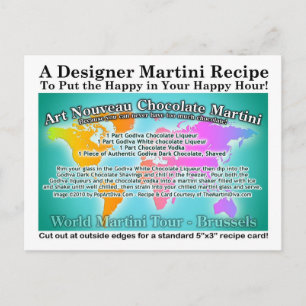 Brussels Art Nouveau Chocolate Martini Recept Kaar Briefkaart