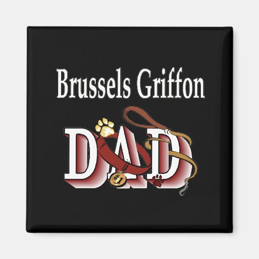 brussels griffon dad Magnet (Devant)