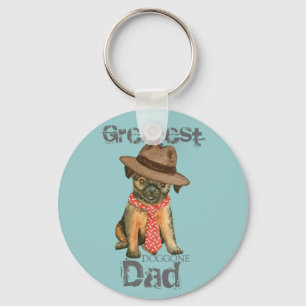 Brussels Griffon Dad Sleutelhanger