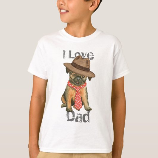 Brussels Griffon Dad T-Shirt (Voorkant)