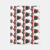 Brussels Griffon Dog Breed Christmas Fleece Deken (Voorkant)