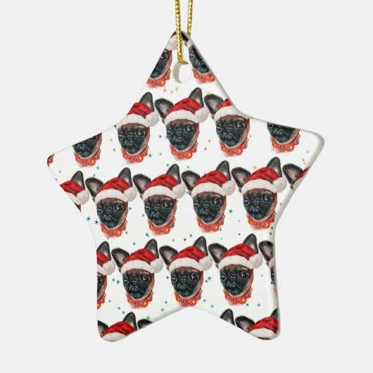 Brussels Griffon Dog Breed Christmas Keramisch Ornament (Links)