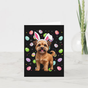 Brussels Griffon Dog Happy Easter Egg Hunt Bunny E Kaart