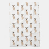 Brussels Griffon Dog Pattern Theedoek (Verticaal)