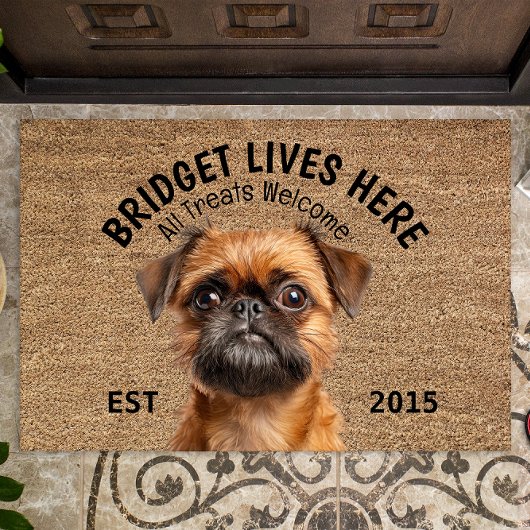 Brussels Griffon gepersonaliseerd huisdier Deurmat