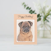 Brussels Griffon gladde schilderijen originele hon Briefkaart (Staand voorkant)