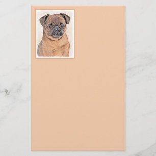 Brussels Griffon gladde schilderijen originele hon Briefpapier