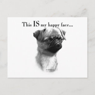 Brussels Griffon Happy Face Briefkaart