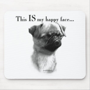 Brussels Griffon Happy Face Muismat