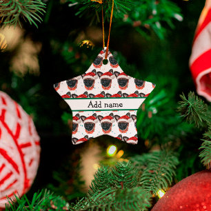 Brussels Griffon Hondenras Kerstmis Keramisch Ornament
