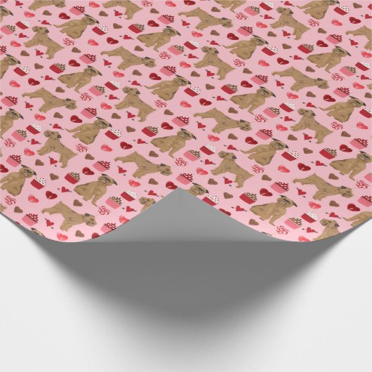 Brussels Griffon Love Valentijns Gift Wrap Cadeaupapier (Hoek)